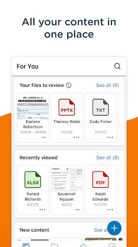 ภาพหน้าจอ Content - Workspace ONE 3