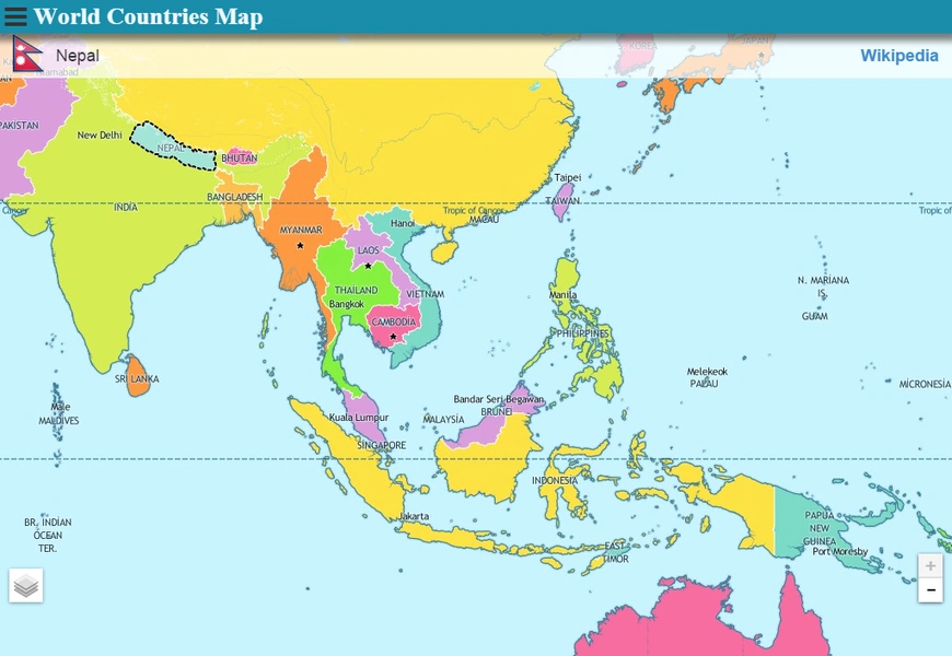 World Countries Map屏幕截圖1