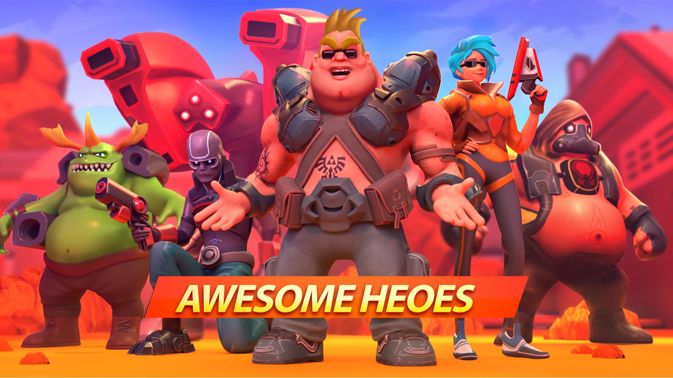 Frag Hero Shooter Mad Heroes экрана 1