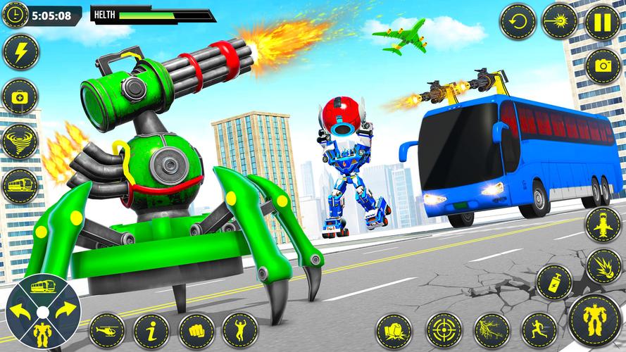 School Bus Robot Car Game স্ক্রিনশট 4