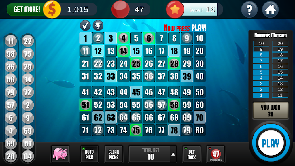 Keno Free Keno Game应用截图第1张