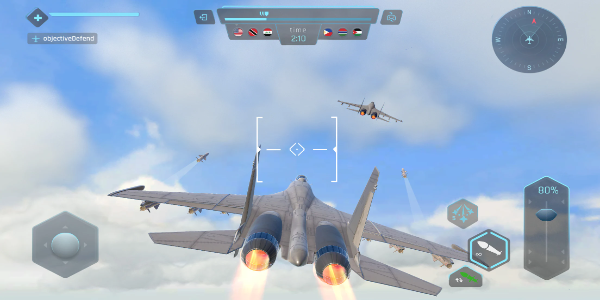 Sky Warriors: Airplane Games स्क्रीनशॉट 1