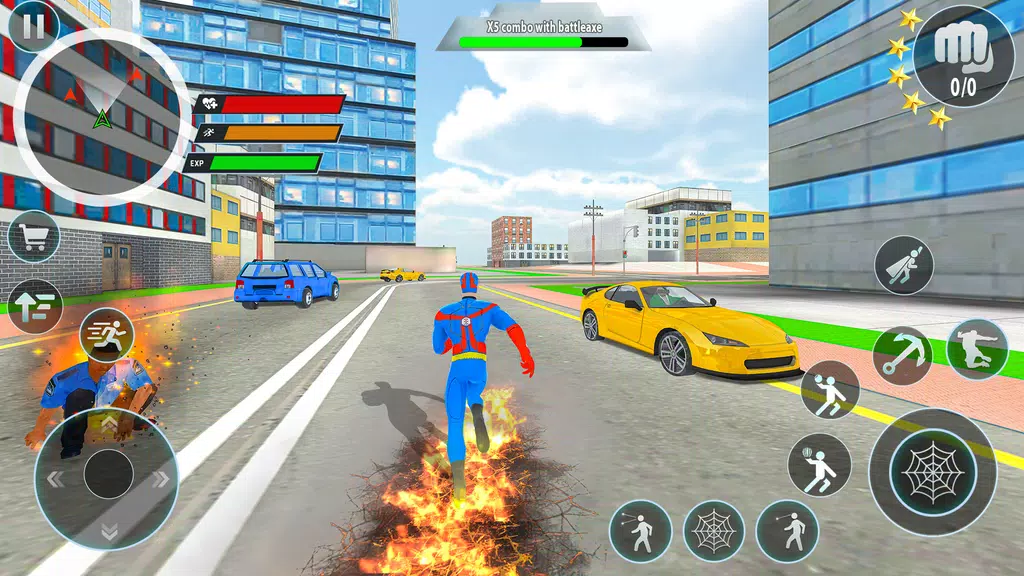 Police Robot Rope Hero Game 3d screenshot 1