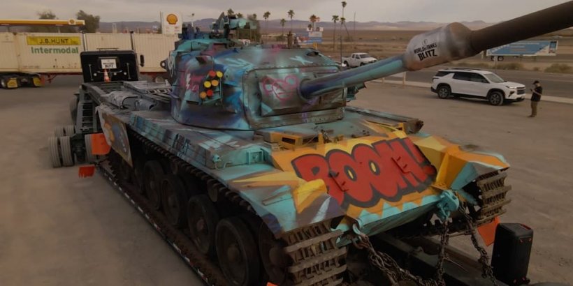 World of Tanks Blitz pergi IRL dengan tangki bergraffiti yang besar dalam perjalanan promosi