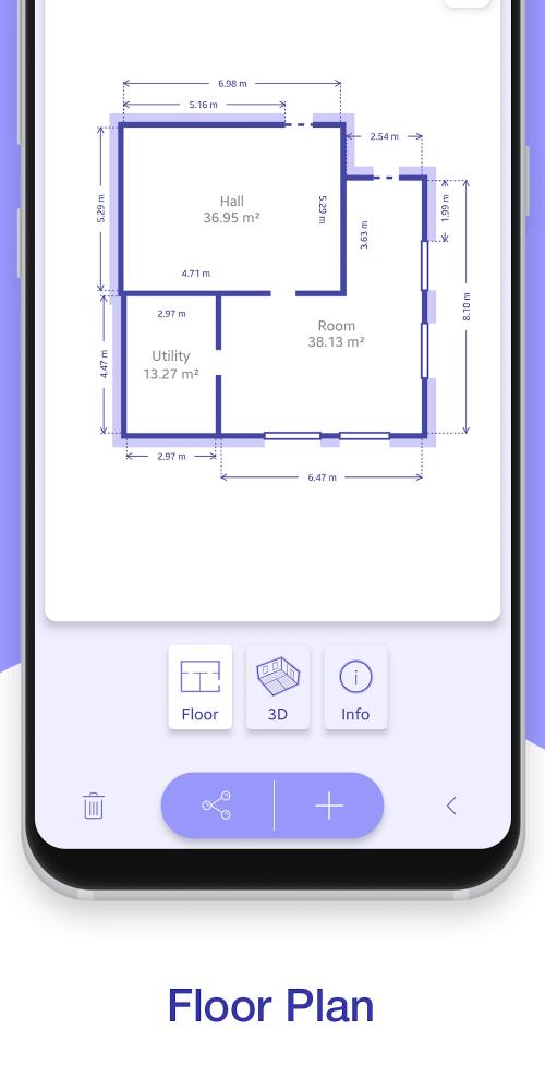 ARPlan 3D 捲尺，尺子量度，平面圖測繪，AR 測距儀屏幕截圖3