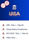 ภาพหน้าจอ Constitution, CFR, USCODE 1