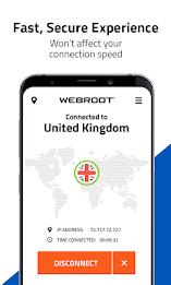 Webroot WiFi Security VPN экрана 3