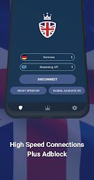 VPN UK: Fast VPN with Adblock экрана 4