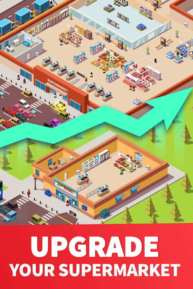 Idle Supermarket Tycoon Mod 스크린 샷 4