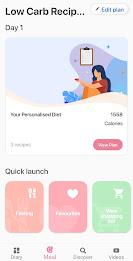 ภาพหน้าจอ Low carb recipes diet app 3