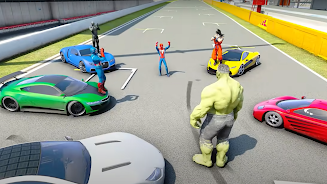 Superhero Tricky Car Stunts ảnh chụp màn hình 1