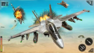 Combat Fighting Airplane Games ekran görüntüsü 1