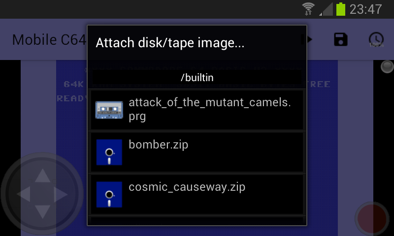 Mobile C64屏幕截圖2
