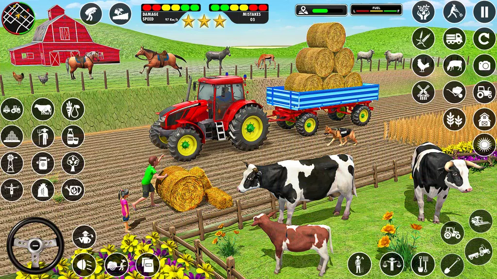 Farming Games: Tractor Driving Captura de pantalla 3