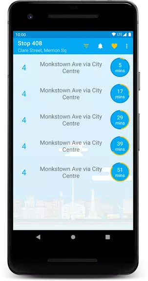 ภาพหน้าจอ Next Bus Dublin 1