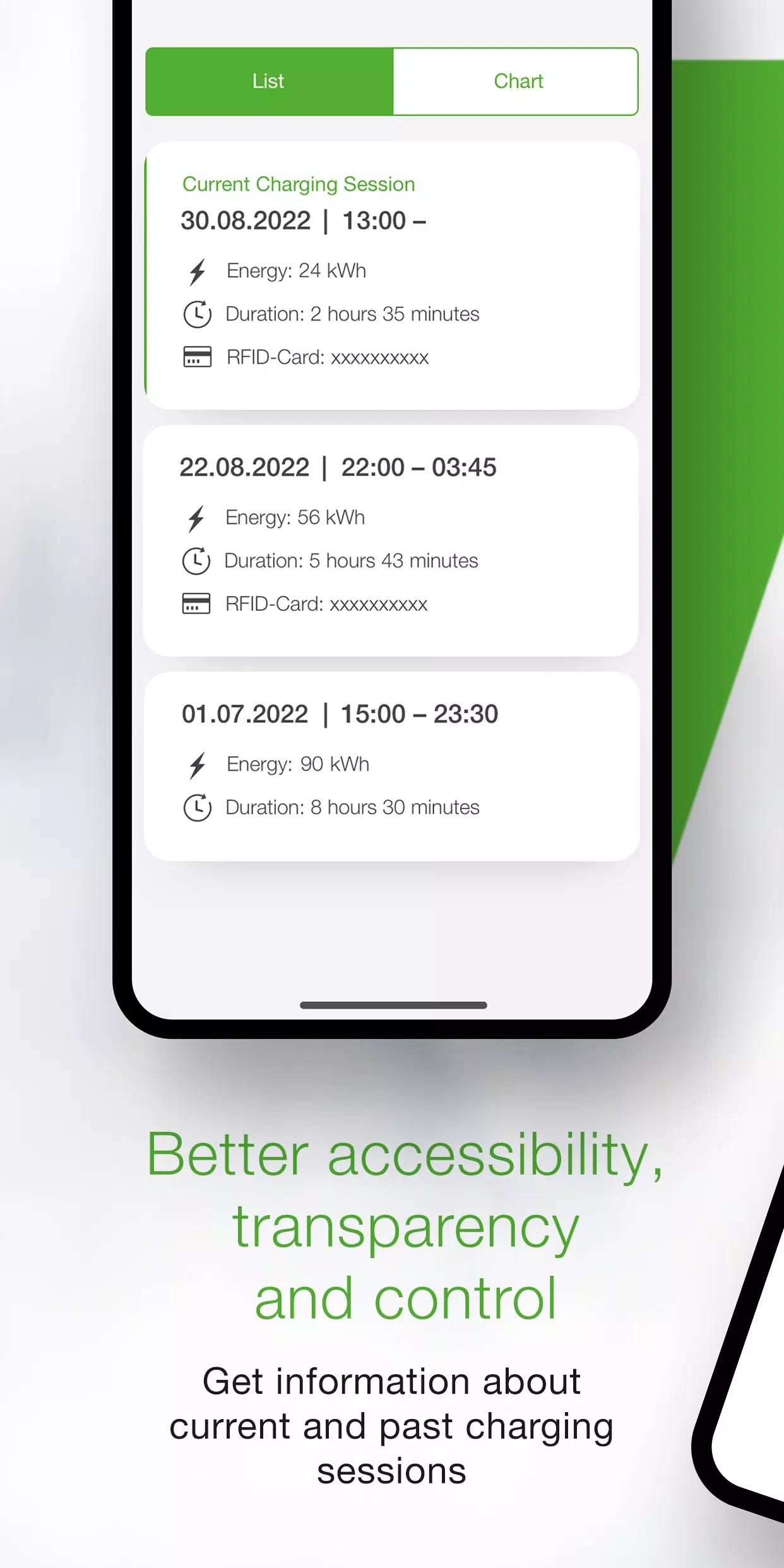 KEBA eMobility App ကိုဖန်သားပြင်2