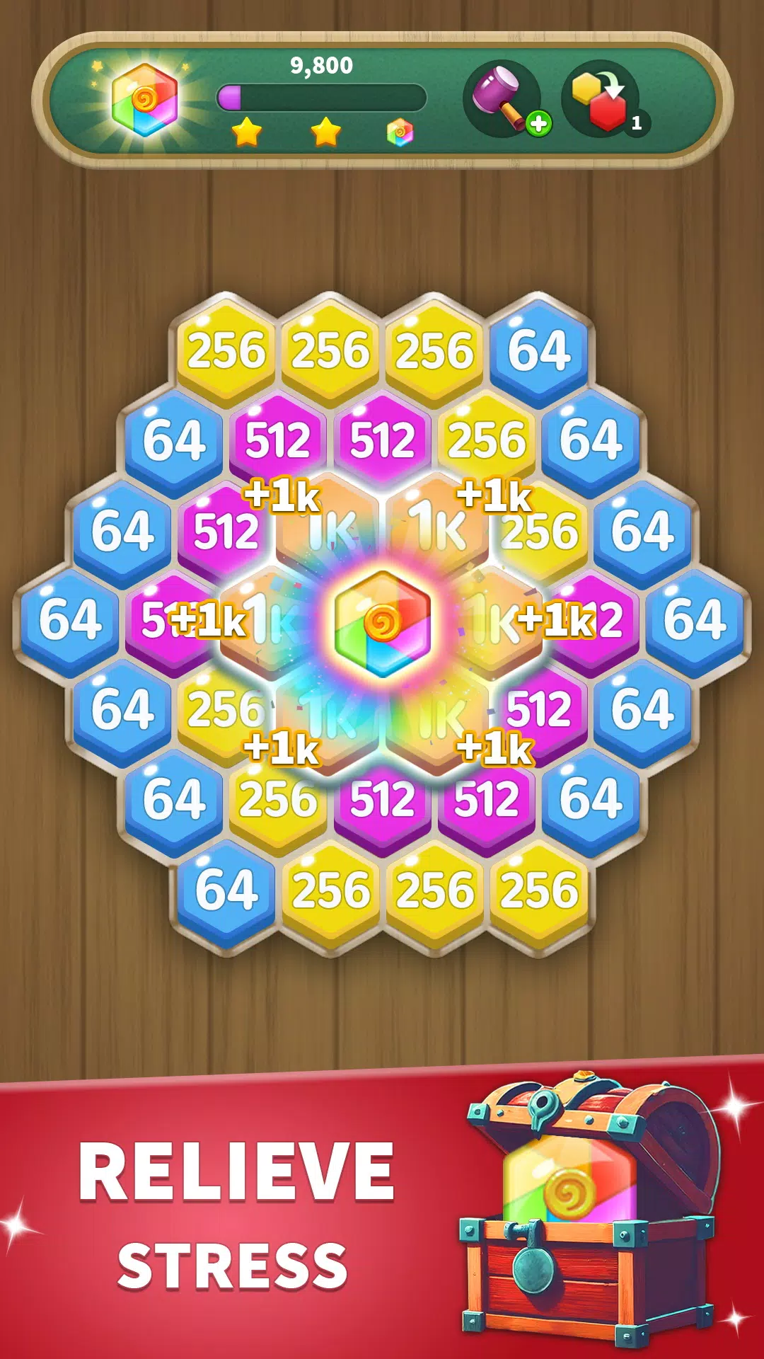 Hexa Connect: 2048 Puzzle ảnh chụp màn hình 3