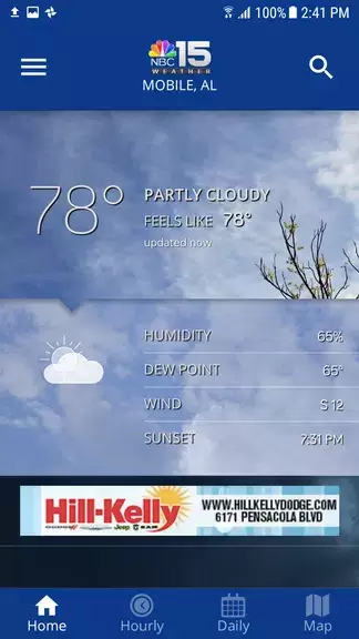 Screenshot NBC 15 WPMI Weather 1