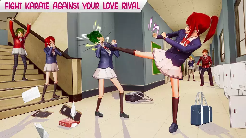 Screenshot Anime High School Life 1