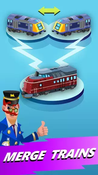 Train Merger Idle Train Tycoon Ekran Görüntüsü 1