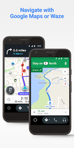 Android Auto – Google Maps, Media & Messaging应用截图第3张