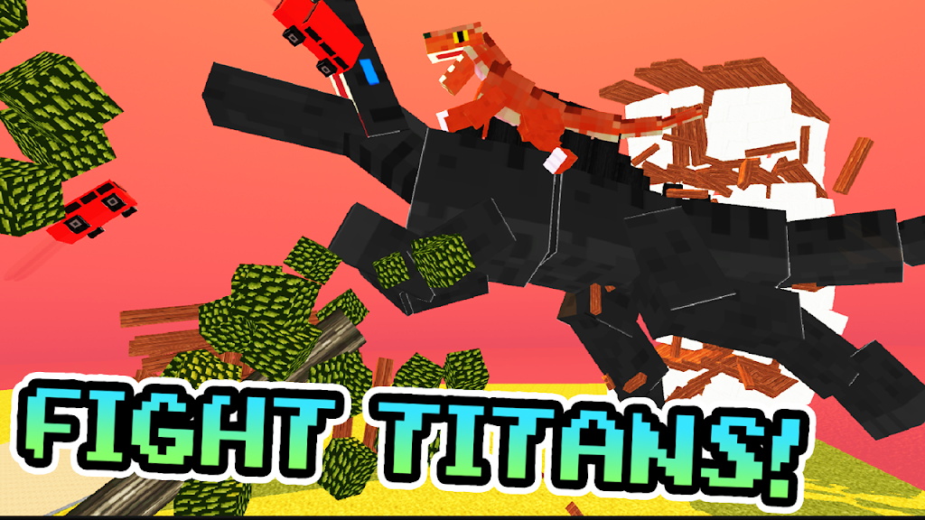 Blocky Titan Raptor Assault Screenshot 2