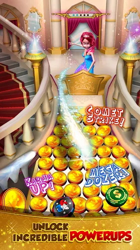 Princess Gold Coin Dozer Party экрана 3