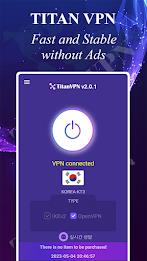 Titan VPN captura de pantalla 1