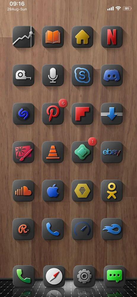 Shiiny Icon Pack Mod ကိုဖန်သားပြင်1