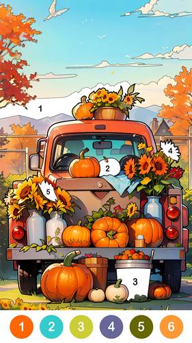 Farm Country Color By Number captura de pantalla 2