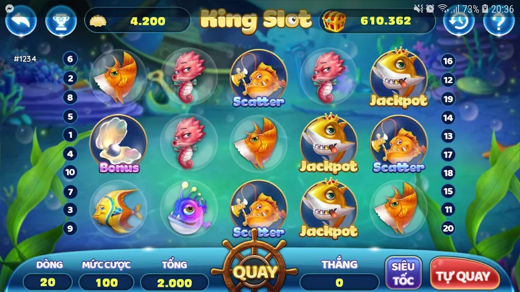 Thánh bắn cá ăn xu slots - bắn cá siêu thị экрана 2