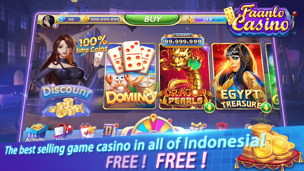 Faanlo Casino - 3D Domino Gaple Slots Online Screenshot 1