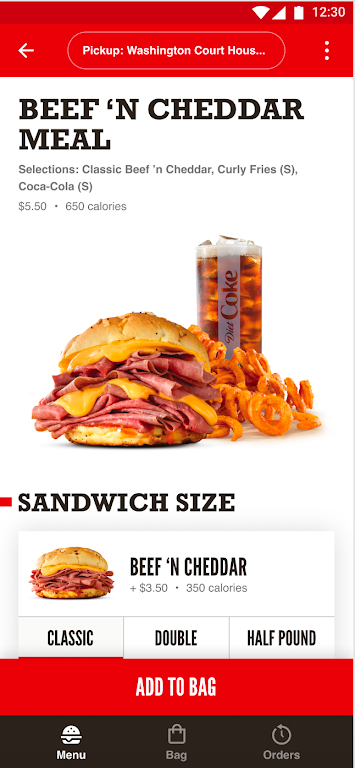 Arby's Fast Food Sandwiches Screenshot 3