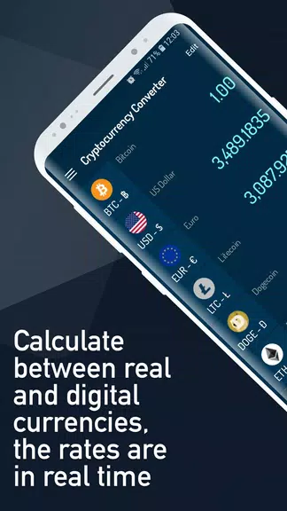 Cryptocurrency Rate Converter屏幕截圖1