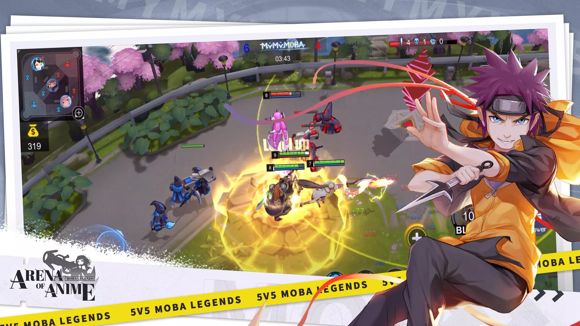 ภาพหน้าจอ Arena of Anime: MOBA Legends 4