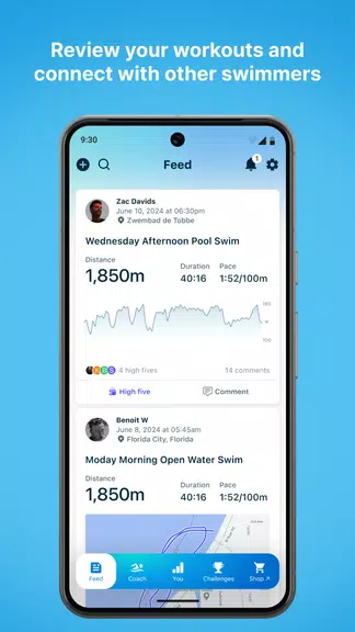 Swim.com: Workouts & Tracking屏幕截圖2