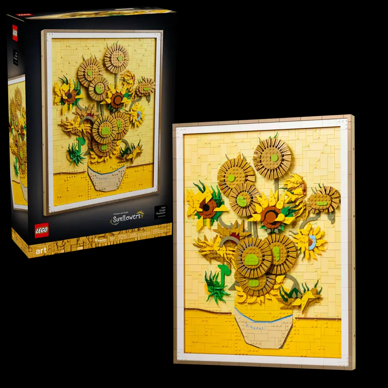 We bouwen LEGO Vincent van Gogh - Sunflowers, die een verborgen verrassing bevat voor kunstliefhebbers