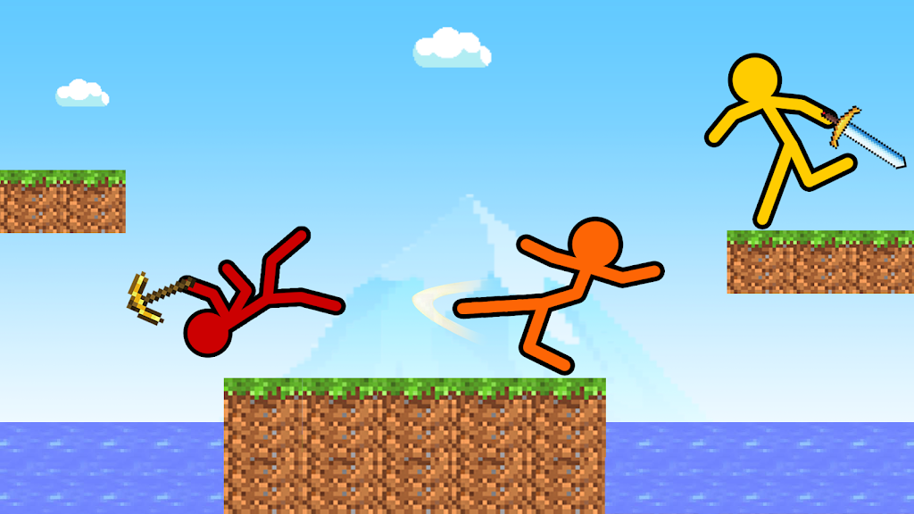 Stick-man Craft Fighting Game экрана 3