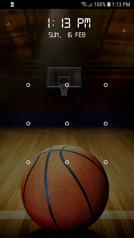 Basketball Screen Lock Pattern屏幕截圖2