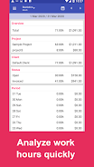 Work Log: Timesheet & Invoice Capture d’écran4