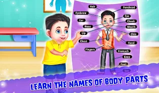 ภาพหน้าจอ Kids Learning Human Bodyparts 2