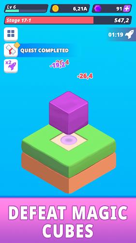 Tap Tap Cube - Idle Clicker屏幕截圖3