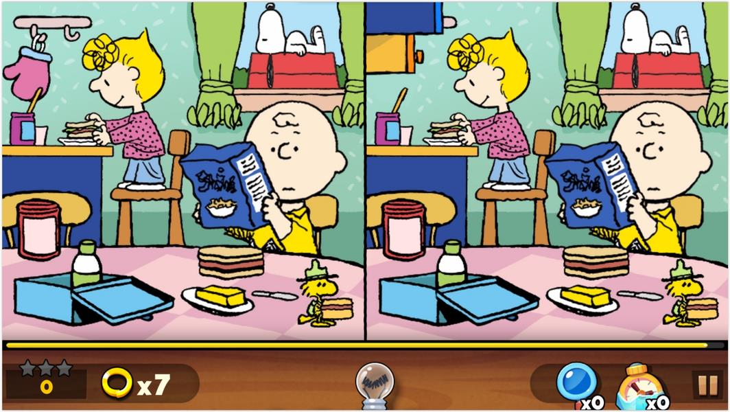 Screenshot Snoopy Spot the Difference 2