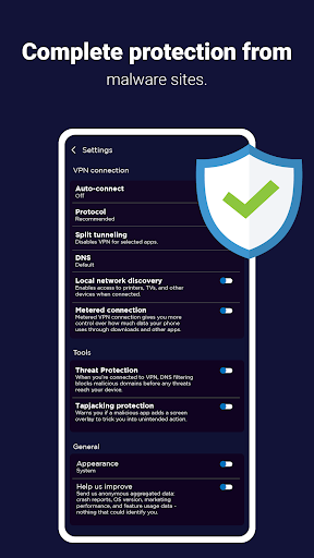 Secure VPN - A private browser экрана 4