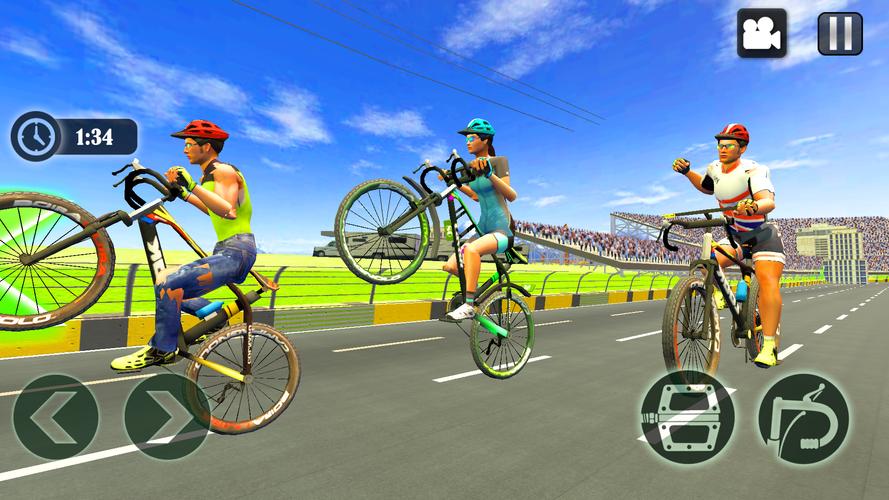 Cycle Race Game Cycle Stunt captura de pantalla 2