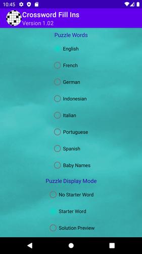 Drag-n-Drop Crossword Fill-Ins screenshot 2