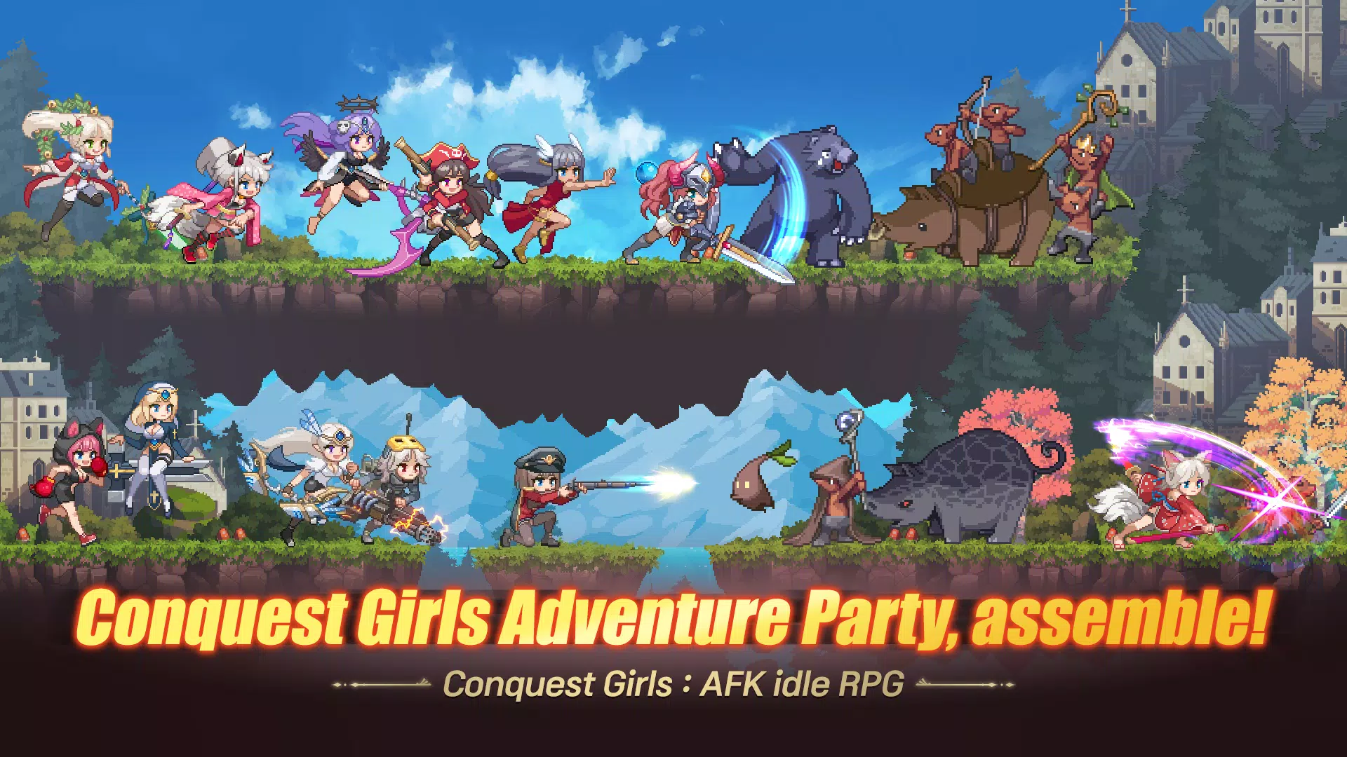 Conquest Girls: AFK Idle RPG ekran görüntüsü 1