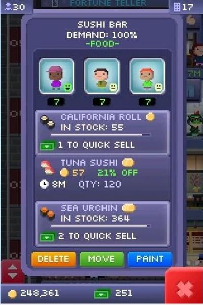 Tiny Tower Mod captura de pantalla 2