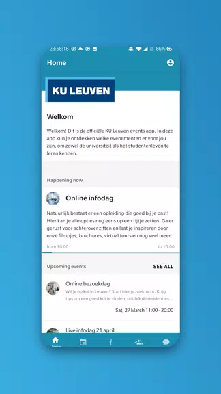 KU Leuven events ekran görüntüsü 1