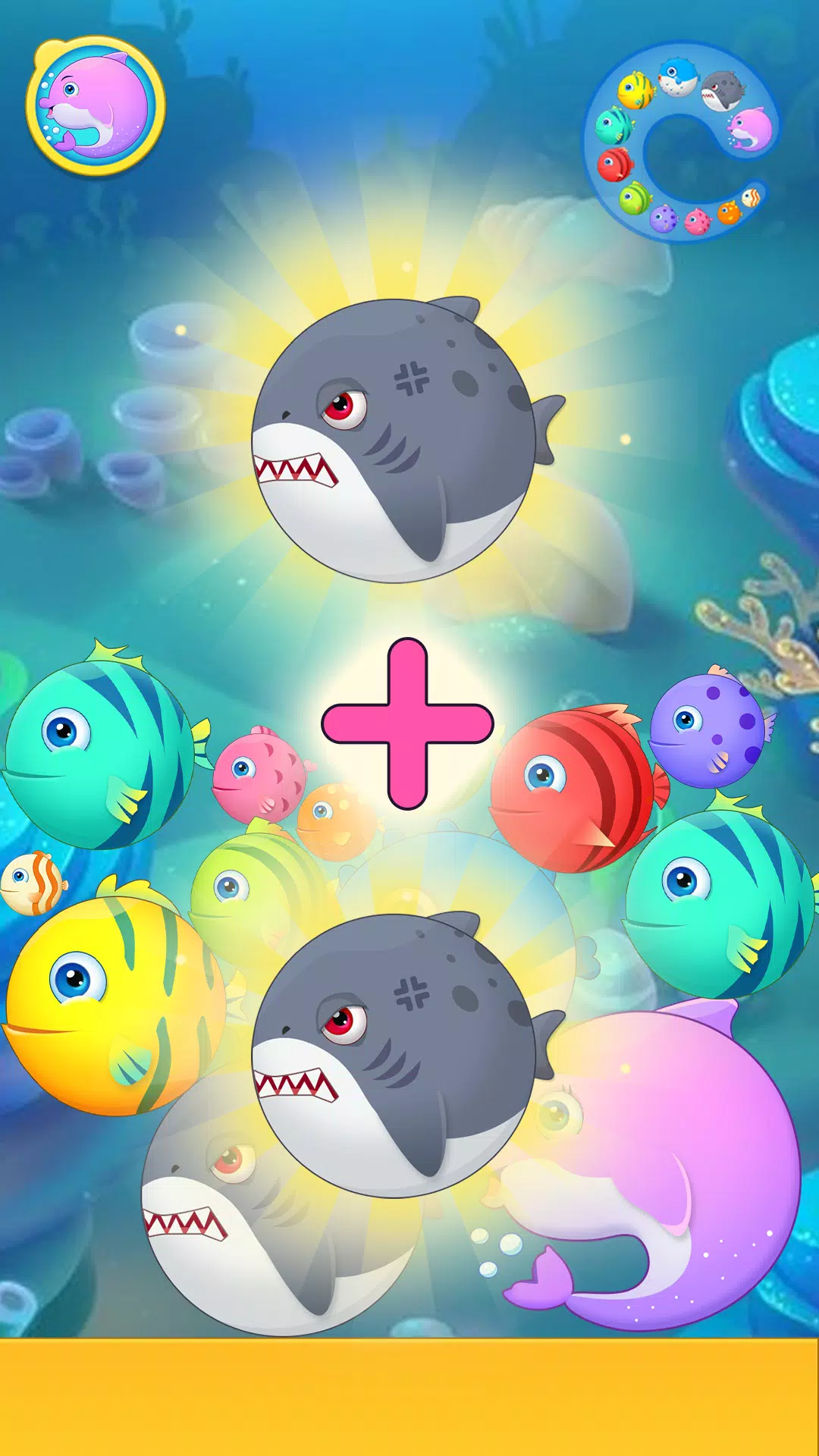 Sea Animals - Merge Game 스크린 샷 2